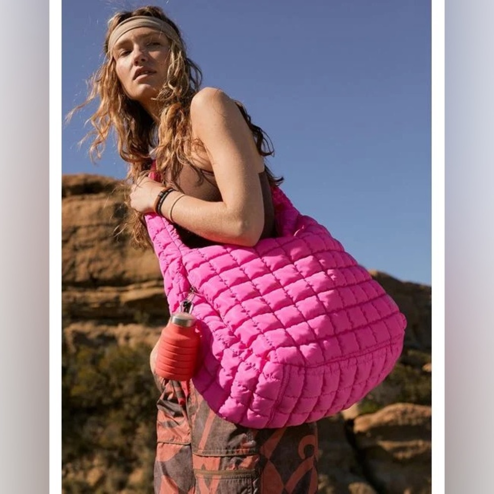 FP Movement Quilted Carryall - Bright Pink
